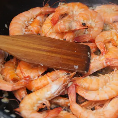 Seafood at the Babuka food shop