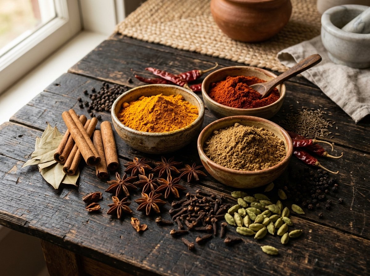 Spices and ingredients